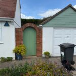 Osmo Oil Country Shades Reed Green to match garage facia.